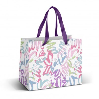 Medium Ribbon Handle Paper Bag - Full Colour (TUA127178)