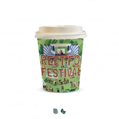 Compostable Paper Coffee Cup – 230ml (TUA129537)