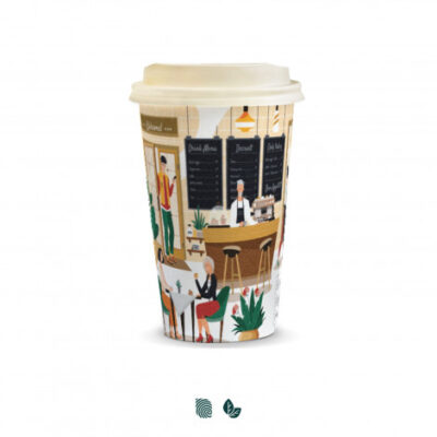 Compostable Paper Coffee Cup – 350ml (TUA129538)