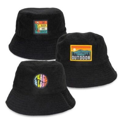 Terry Towelling Bucket Hat with Full Colour Patch (TUA129723)