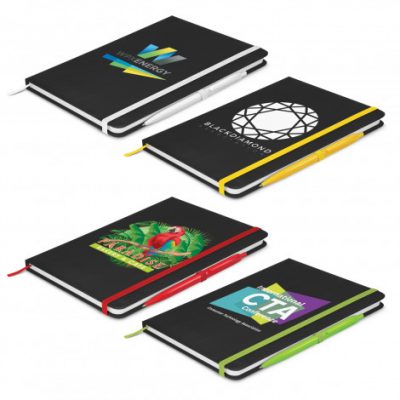 Omega Black Notebook with Pen (TUA110091)
