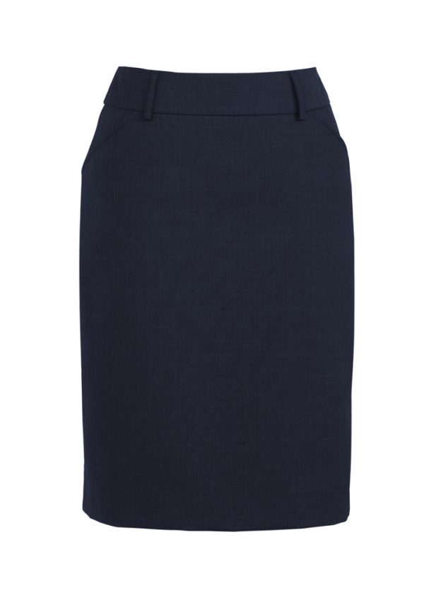 Womens Comfort Wool Stretch Multi-Pleat Skirt (FBIZ24015)