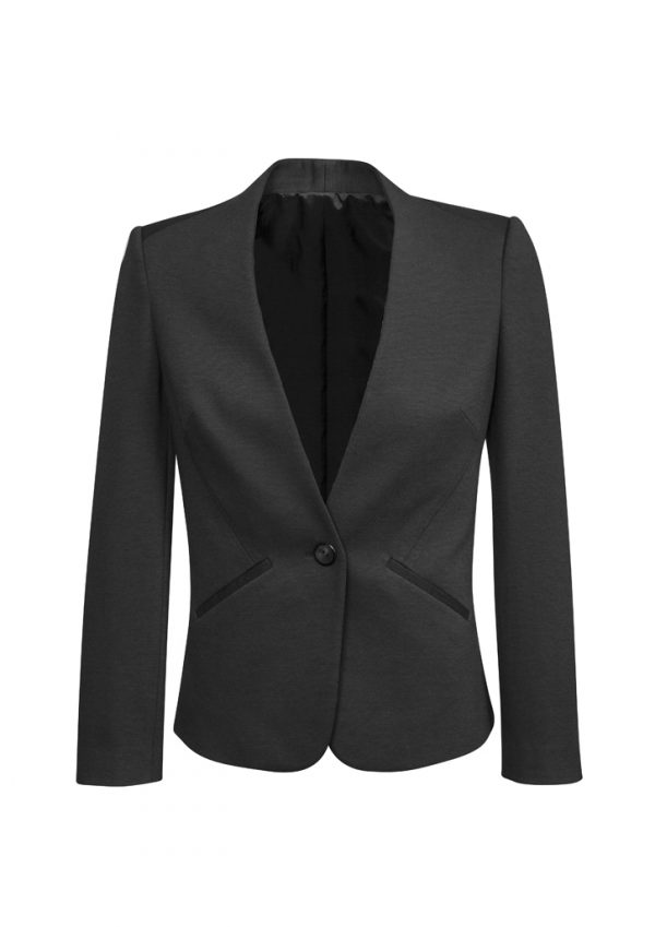 Womens Collarless Jacket (FBIZ61610)