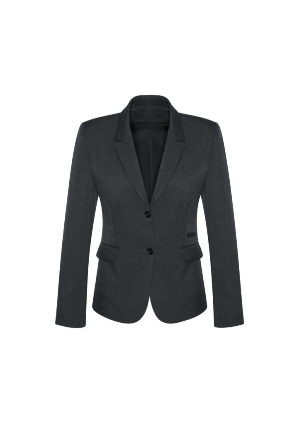 Womens Comfort Wool Stretch 2 Button Mid Length Jacket (FBIZ64019)