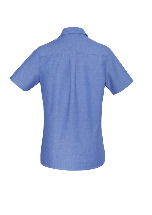 Womens Chambray Short Sleeve Shirt (FBIZLB6200)