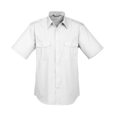 Mens Epaulette Short Sleeve Shirt (FBIZS10712)