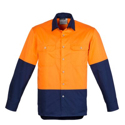 Mens Industrial Long Sleeve Shirt (FBIZZW122)