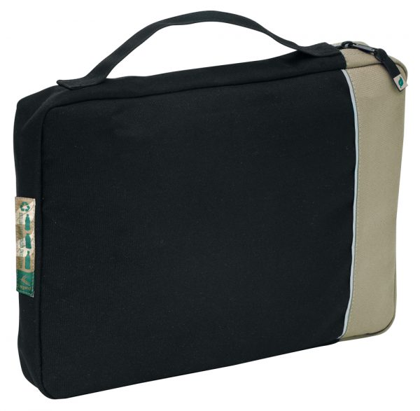 PET DOCUMENT BAG - BLACK/TAUPE (PRIME1096)