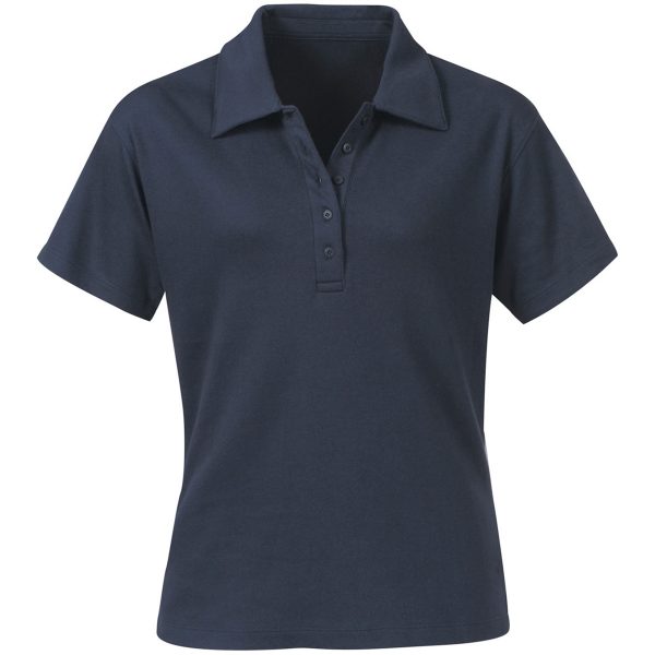 WOMANS LIQUID SHORT SLEEVE POLO (black) (PRIMECTN-1W)