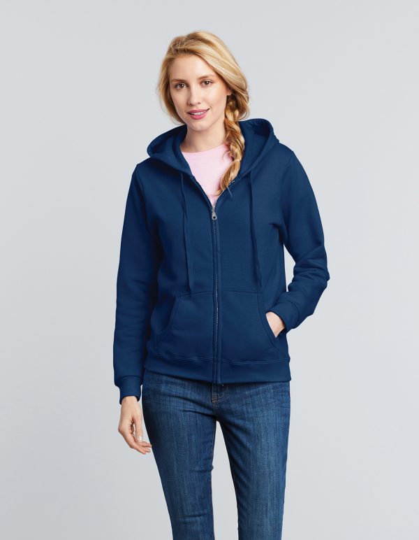 18600FL Gildan Heavy Blend Ladies’ Full Zip Hooded Sweatshirt (PREM18600FL)