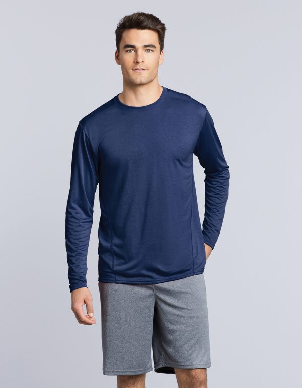 47400 Gildan Performance Adult Long Sleeve Tech T-Shirt- Clearance (PREM47400)