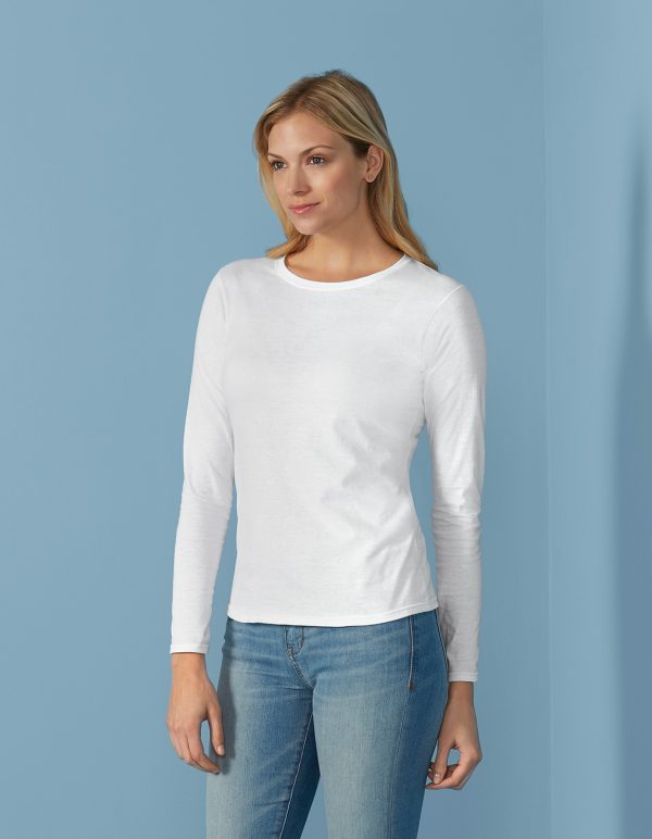 64400L Gildan Softstyle Ladies’ Long Sleeve T-Shirt (PREM64400L)