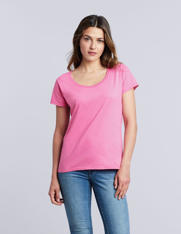 64550L Gildan Softstyle Ladies’ Deep Scoop T-Shirt (PREM64550L)