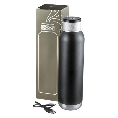 Soundwave Copper Vacuum Audio Bottle - Black (BMV4091BK)