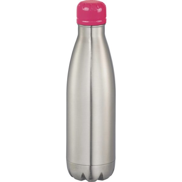 Mix-n-Match Copper Vacuum Insulated Bottle - Silver/Pink (BMV4099SL/PK)