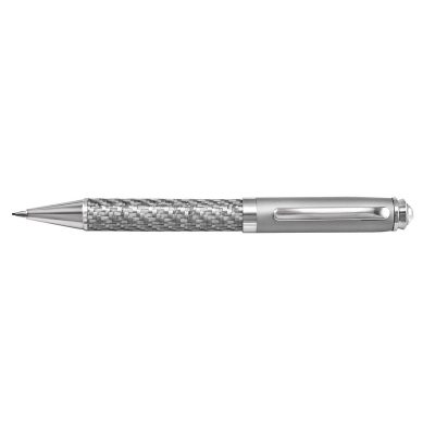 Silver Carbon Fibre Pencil (BMV638)