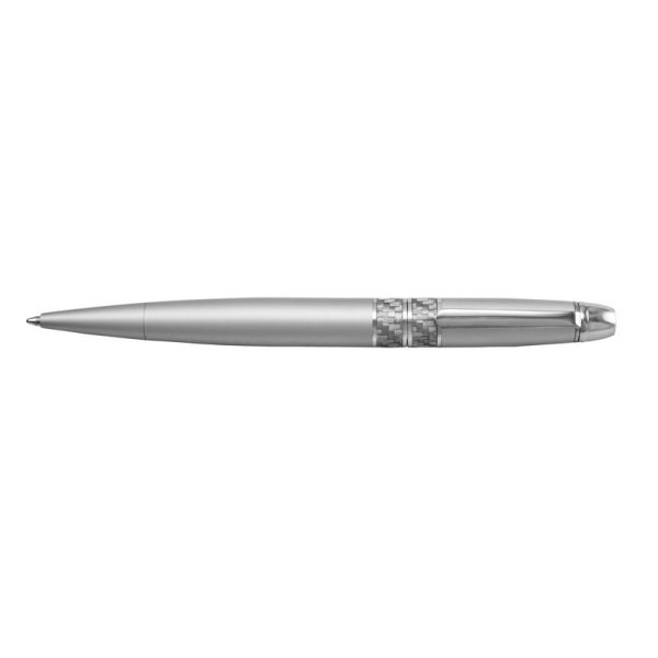 Metal Twist Action Ballpoint Pen - Silver (BMV648)