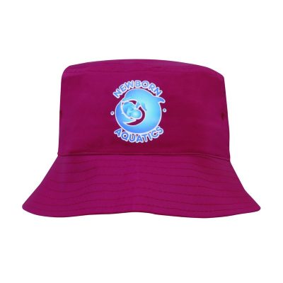 Breathable Poly Twill Childs Bucket Hat (HEAD3939)