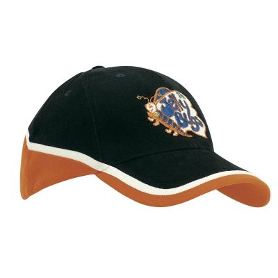 Brushed Heavy Cotton Tri-Coloured Cap (HEAD4026)