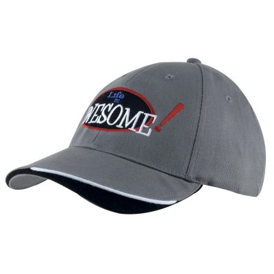 Brushed Heavy Cotton Cap with Indented Peak (HEAD4167)