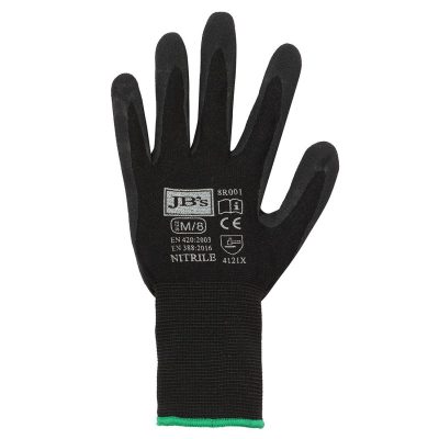 Black Nitrile Breathable Glove (12 Pack) (JBSJBS8R001)