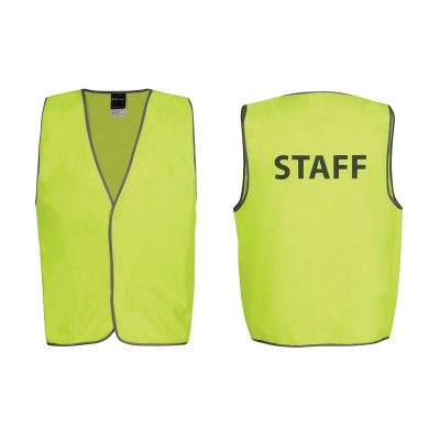 Hi Vis Safety Vest Staff (JBSJBS6HVS6)