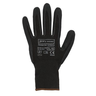 Premium Black Nitrile Breathable Glove (12 Pack) (JBSJBS8R002)