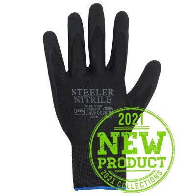 Steeler Sandy Nitrile Glove (12 Pack) (JBSJBS8R030)