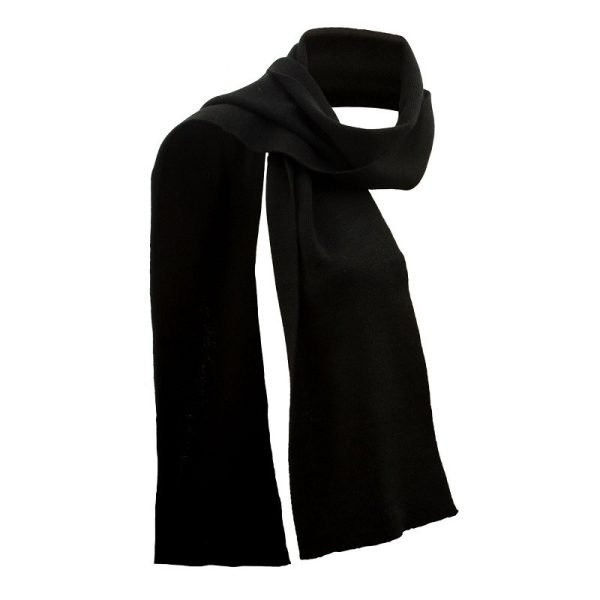 Black Merino Scarf (MAXUMMAXSP58)