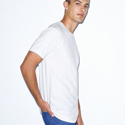 2001ORGW American Apparel Unisex Organic Fine Jersey Short Sleeve T-Shirt (PREM2001ORGW)