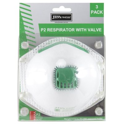 Blister (3Pc) P2 Respirator with Valve (JBSJBS8C15)