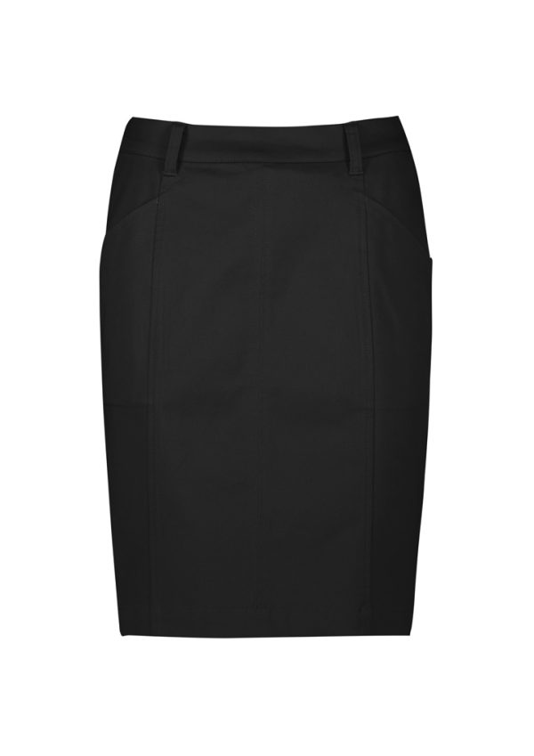 Womens Mid Waist Stretch Chino Skirt (FBIZRGS264L)