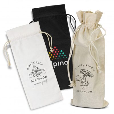 Cotton Wine Drawstring Bag (TUA123019)