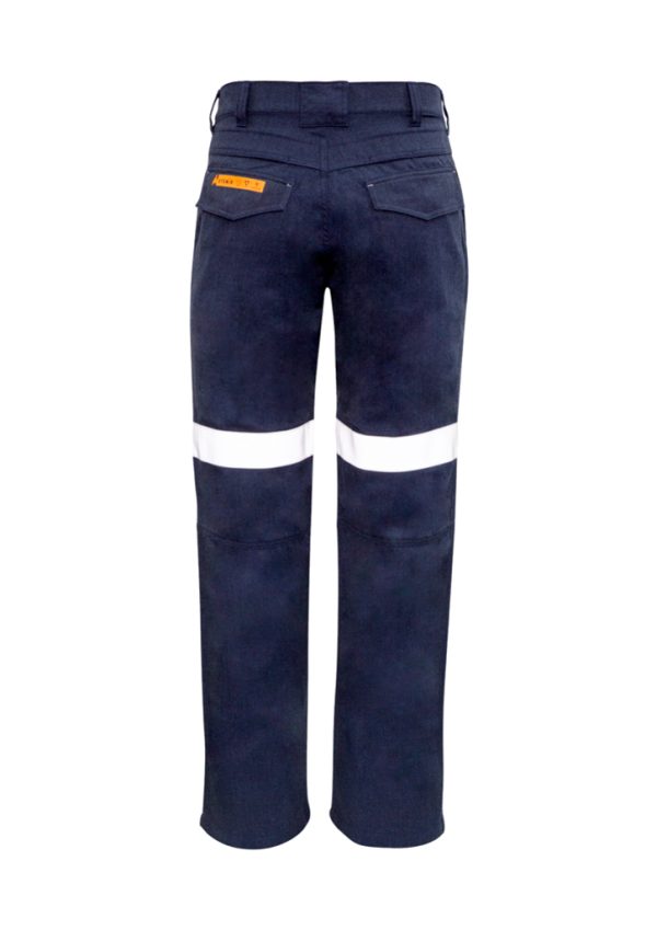 Mens Orange Flame Traditional Style Taped Work Pant (FBIZZP523)