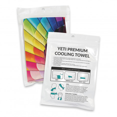Yeti Premium Cooling Towel - Full Colour - Pouch (TUA110464)