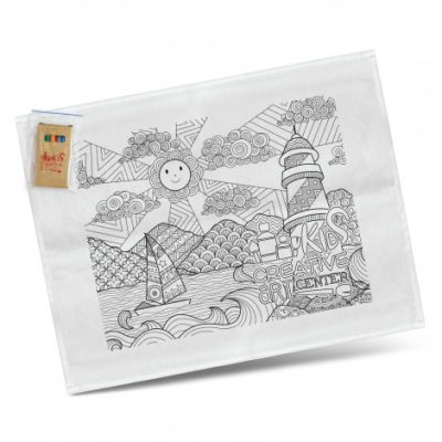 Cotton Colouring Tea Towel (TUA116594)