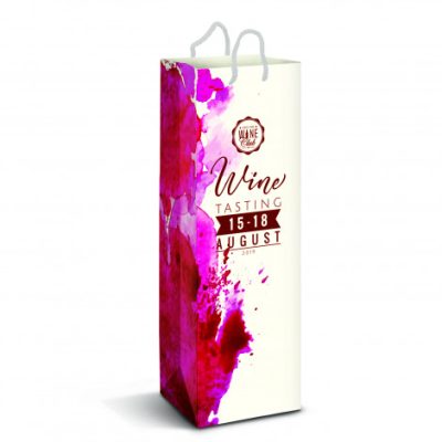 Laminated Paper Wine Bag - Full Colour (TUA116940)
