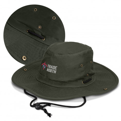 Oilskin Wide Brim Hat (TUA119578)