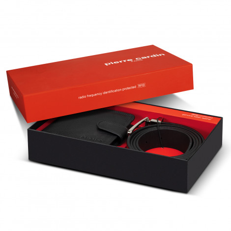 Pierre Cardin Leather Wallet  Belt Gift Set (TUA121124)