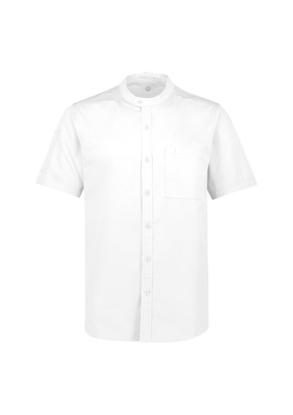 Mens Salsa Short Sleeve Chef Shirt (FBIZCH329MS)