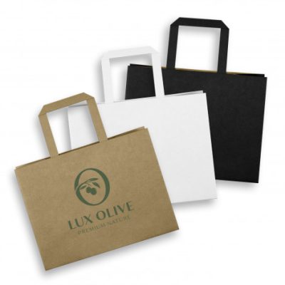Medium Flat Handle Paper Bag Landscape (TUA125940)