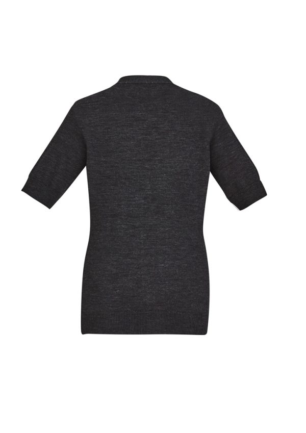 Womens Zip Front Short Sleeve Knit Cardigan (FBIZCK962LC)