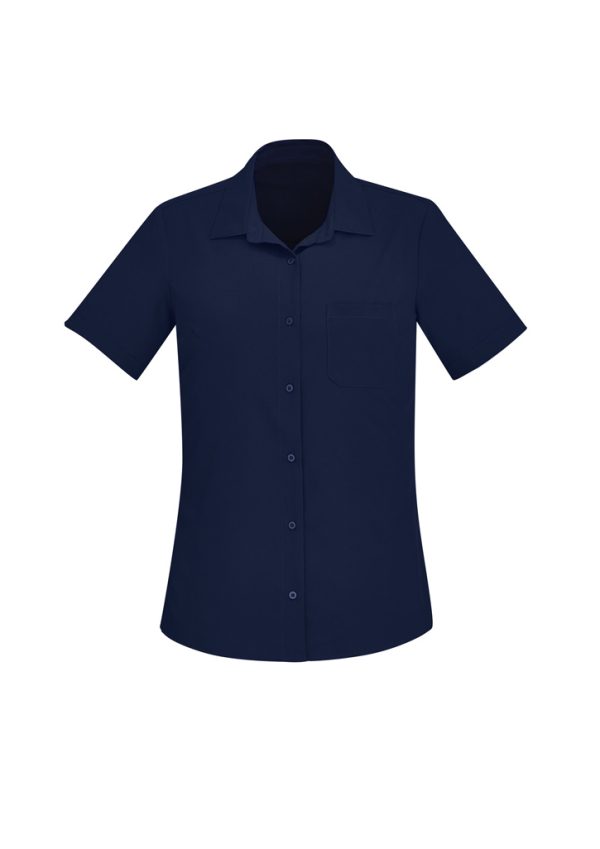 Womens Florence Plain Short Sleeve Shirt (FBIZCS947LS)