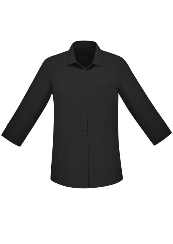 Womens Florence Plain 3/4 Sleeve Shirt (FBIZCS951LT)