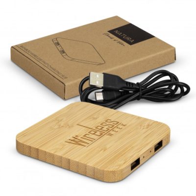 NATURA Bamboo Wireless Fast Charging Hub (TUA126409)