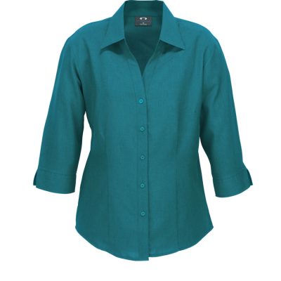 Oasis Ladies Plain 3/4 Sleeve Shirt (FBIZLB3600)