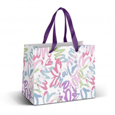 Medium Ribbon Handle Paper Bag – Full Colour (TUA127178)
