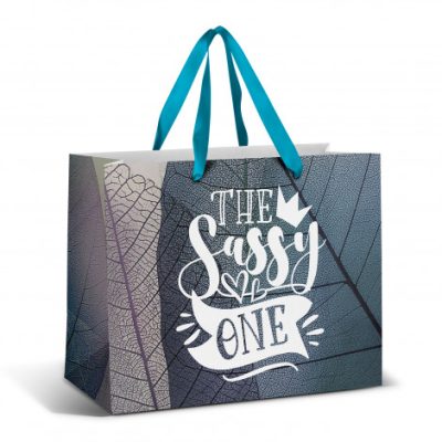 Large Ribbon Handle Paper Bag – Full Colour (TUA127179)
