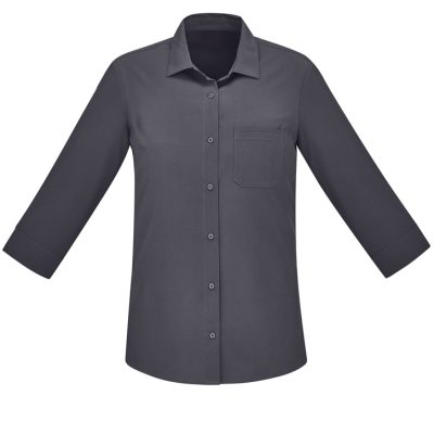 Womens Florence Plain 3/4 Sleeve Shirt (FBIZCS951LT)
