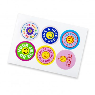 Sticker Sheet 80mm Circle – Gloss (TUA127920)